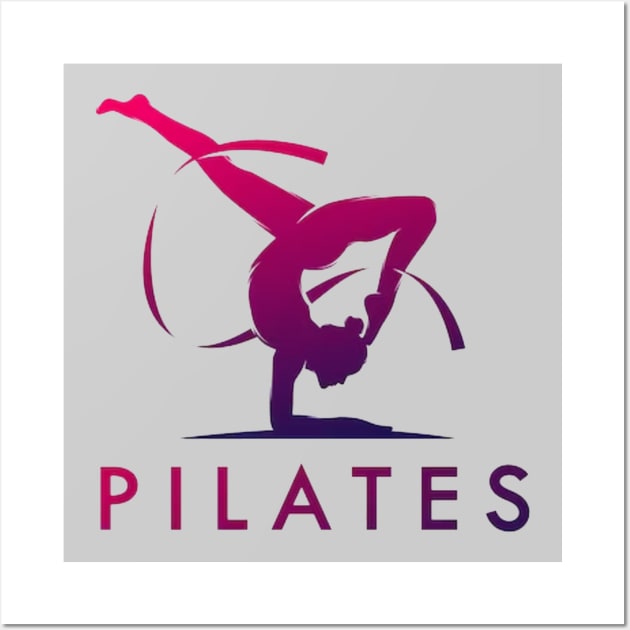 Pilates silhouette Wall Art by TheDesigNook